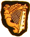 Embroidered Irish Harp
