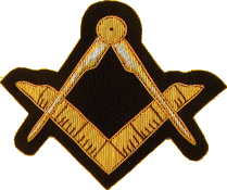 Embroidered Masonic Hat Badge Large